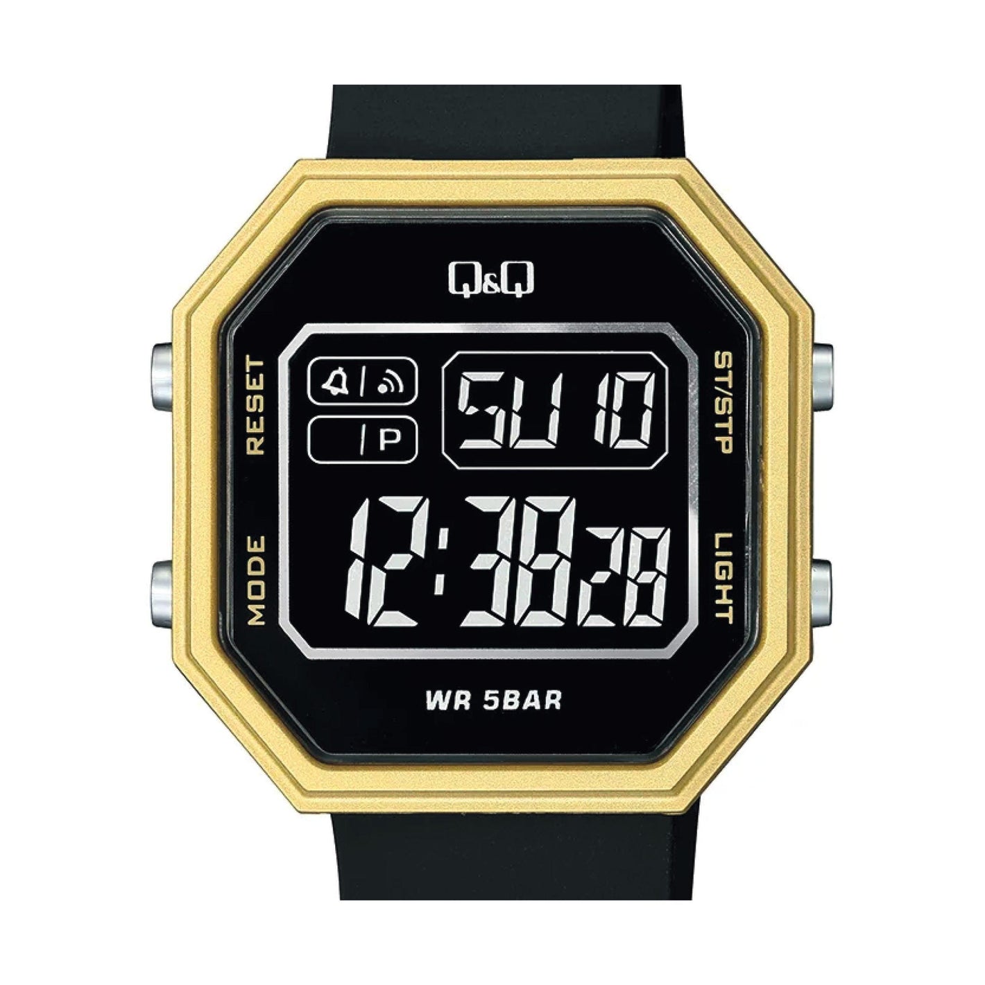 Reloj Q&Q Unisex Negro Dorado M206J004Y