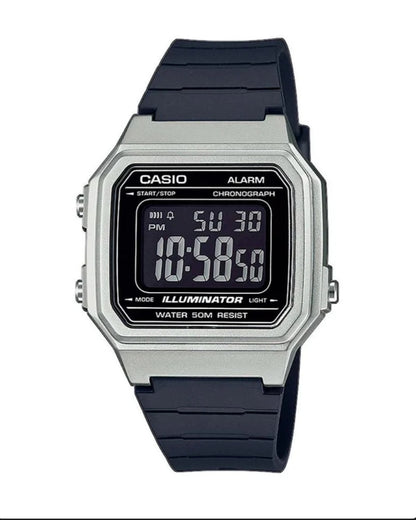 CASIO Reloj Casio Vintage W-217HM-7BV Plateado/Negro