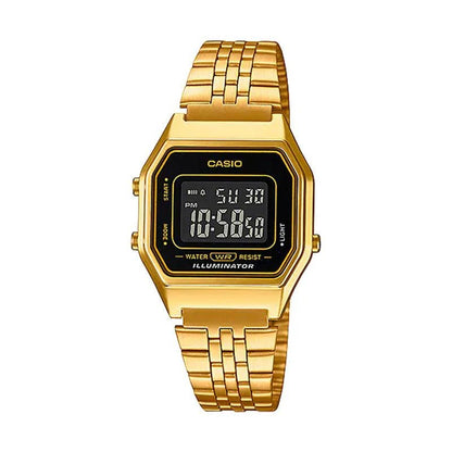 Reloj Casio Vintage LA680WGA-1BDF Negro/Dorado