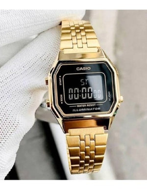 Reloj Casio Vintage LA680WGA-1BDF Negro/Dorado