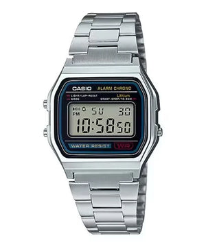 Reloj Casio Vintage A-158WA-1 Azul/Plateado + RELOJ CASIO MUJER RETRO VINTAGE LA-670WD-1DF