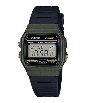 Reloj Casio Vintage F-91WM-3ADF Verde/Negro