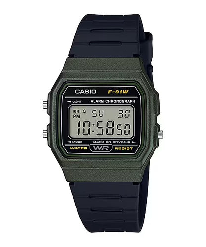 Reloj Casio Vintage F-91WM-3ADF Verde/Negro