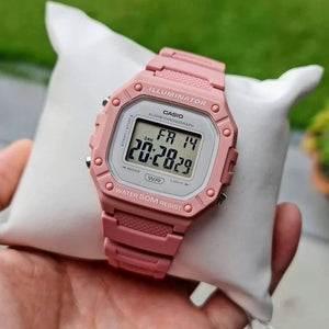 Casio Vintage Freestyle Digital Rosado W-218HC-4AV