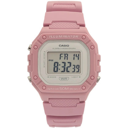 Casio Vintage Freestyle Digital Rosado W-218HC-4AV