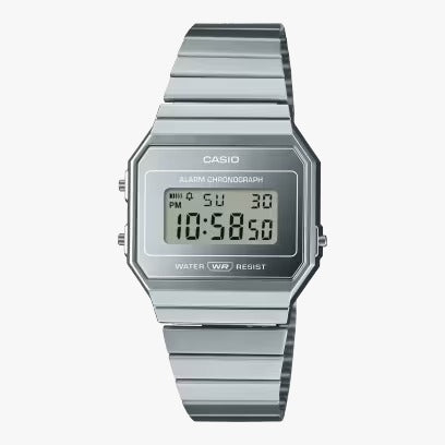 Reloj Casio Vintage A700WEV-7A Plateado Slim