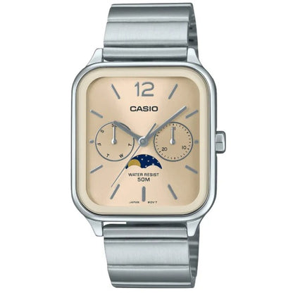 Reloj Casio Análogo MTP-M305D-9AV Moonphase Correa de Acero