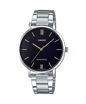 Reloj Casio Análogo MTP-VT01D-1B Negro Correa de Acero