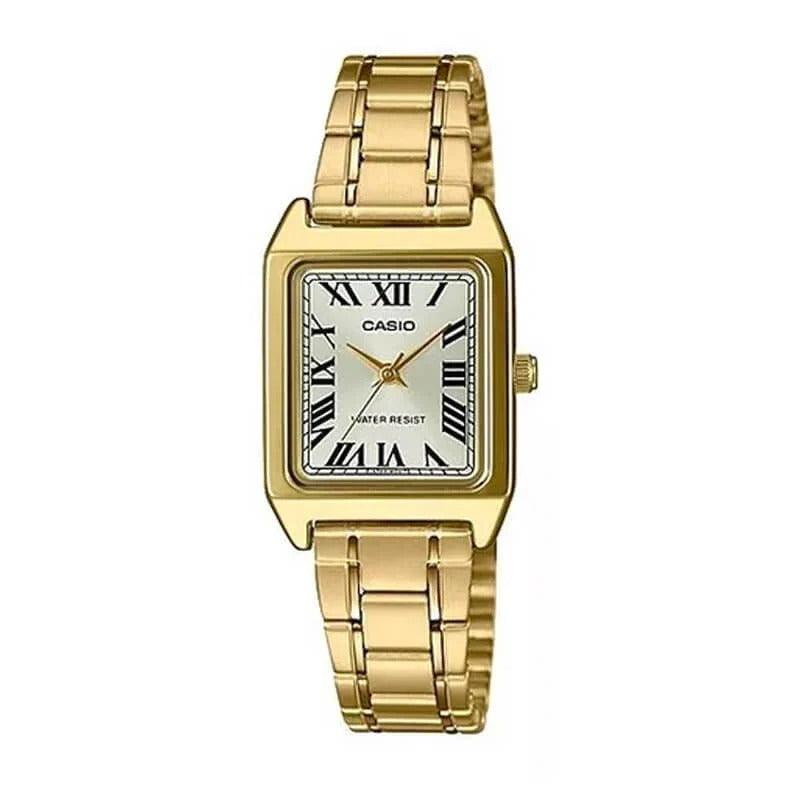 Reloj Casio Tank Análogo LTP-V007G-9B Acero Dorado