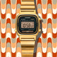 Casio Mini Mujer Acero Dorado Negro LA-670WGA-1 - TOPRELOJES.CL