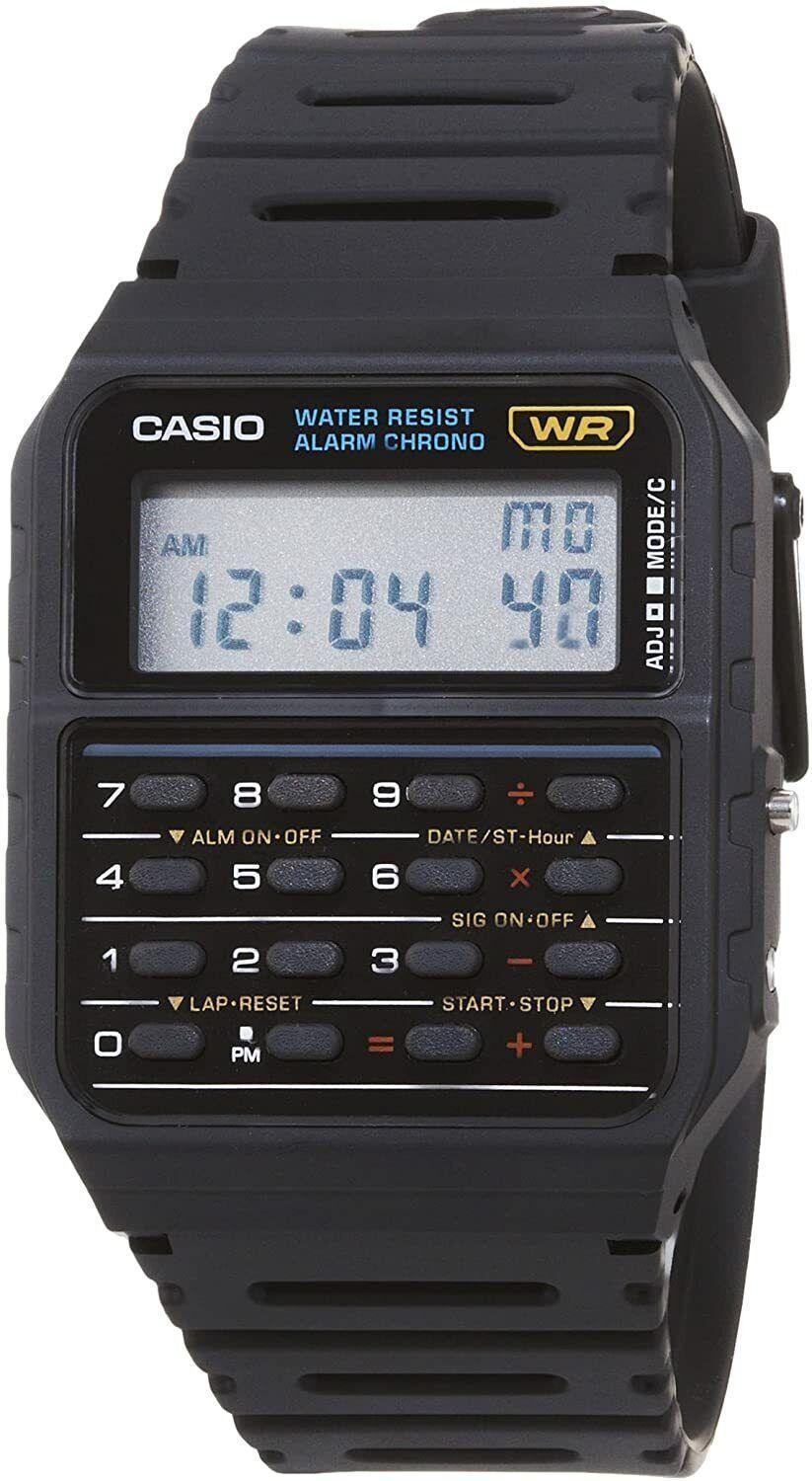 Reloj Casio Calculadora Hombre Resina Negro CA–53W-1 - TOPRELOJES.CL