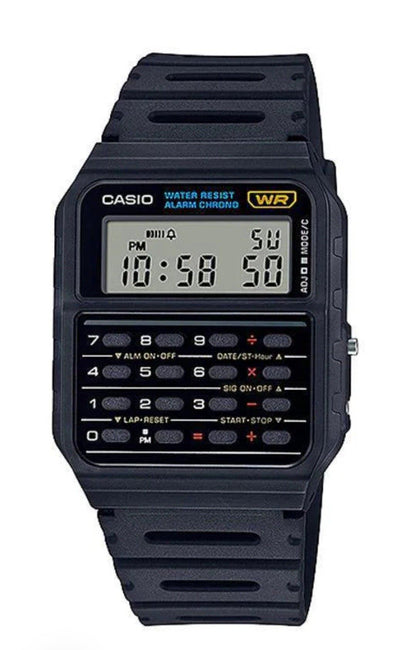 Reloj Casio Calculadora Hombre Resina Negro CA–53W - 1 - TOPRELOJES.CL