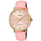 Reloj Casio Clásico Análogo Cuero Rosado LTP-VT01GL-4B - TOPRELOJES.CL