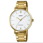 Reloj Casio Clásico Mujer Acero Dorado LTP - VT01G - 7B - TOPRELOJES.CL