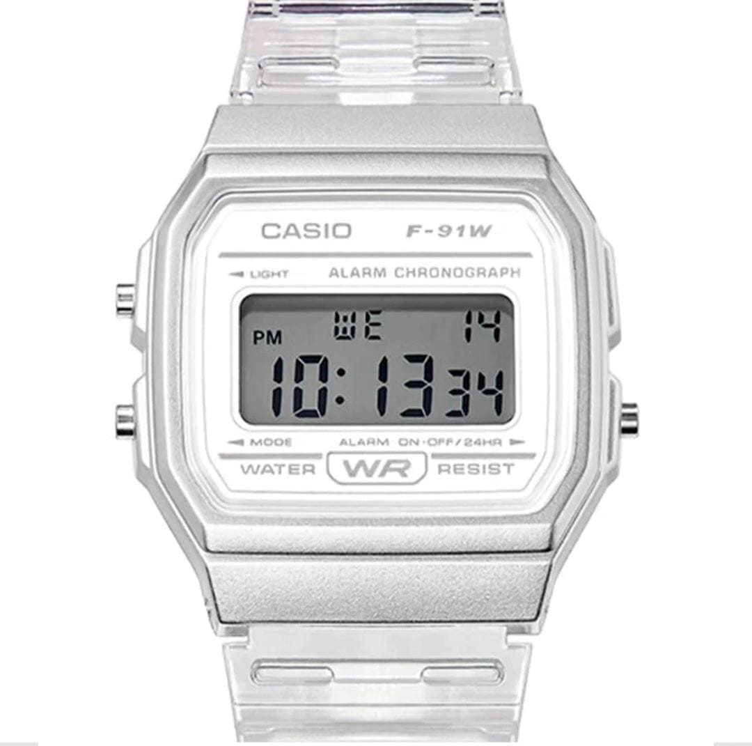 Reloj Casio Vintage Unisex Resina Blanco F-91WS-7 - TOPRELOJES.CL